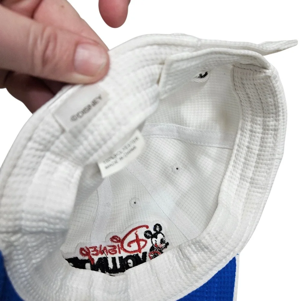 Disney VoluntEARS NWT White Baseball Cap‎ Competition Mesh Hat ABC ESPN